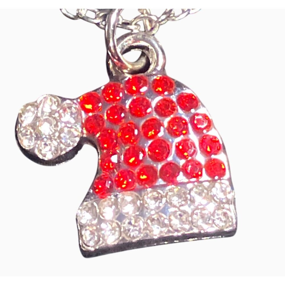 Bling Santa Hat Necklace For Ages 12 and Up